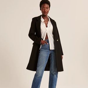 tailored wool blend dad coat
